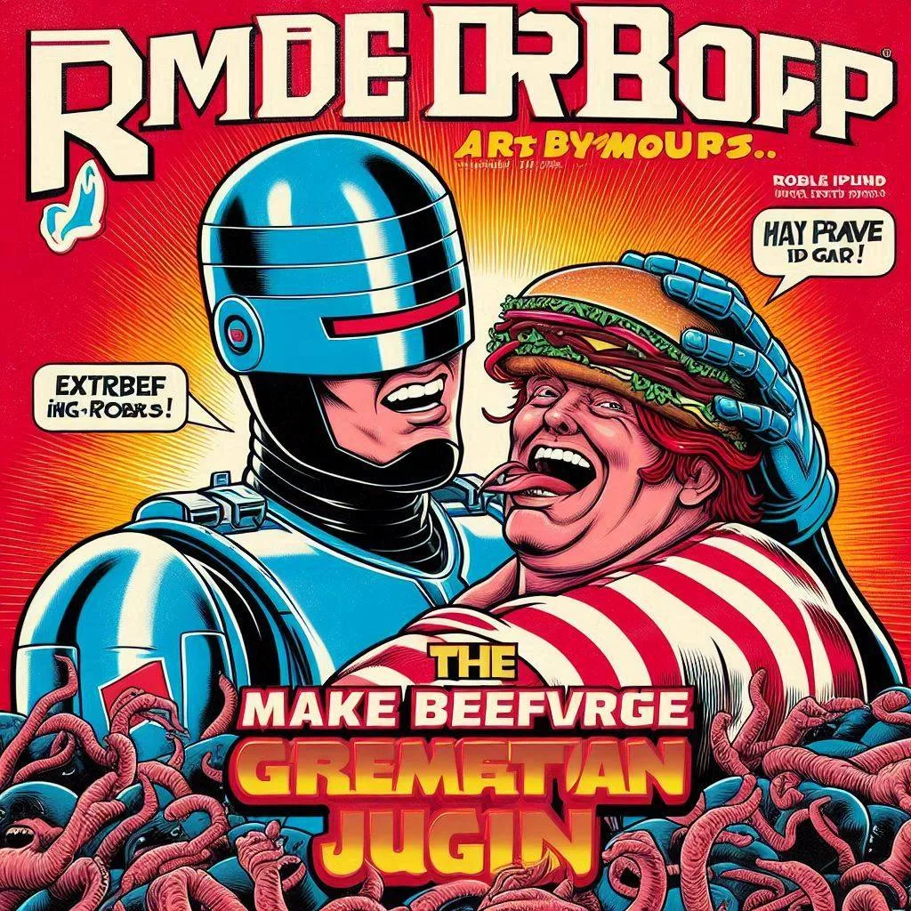 ROBOTIC MEATHEADS ENGAGING IN CARNIVOROUS FANTASIES
