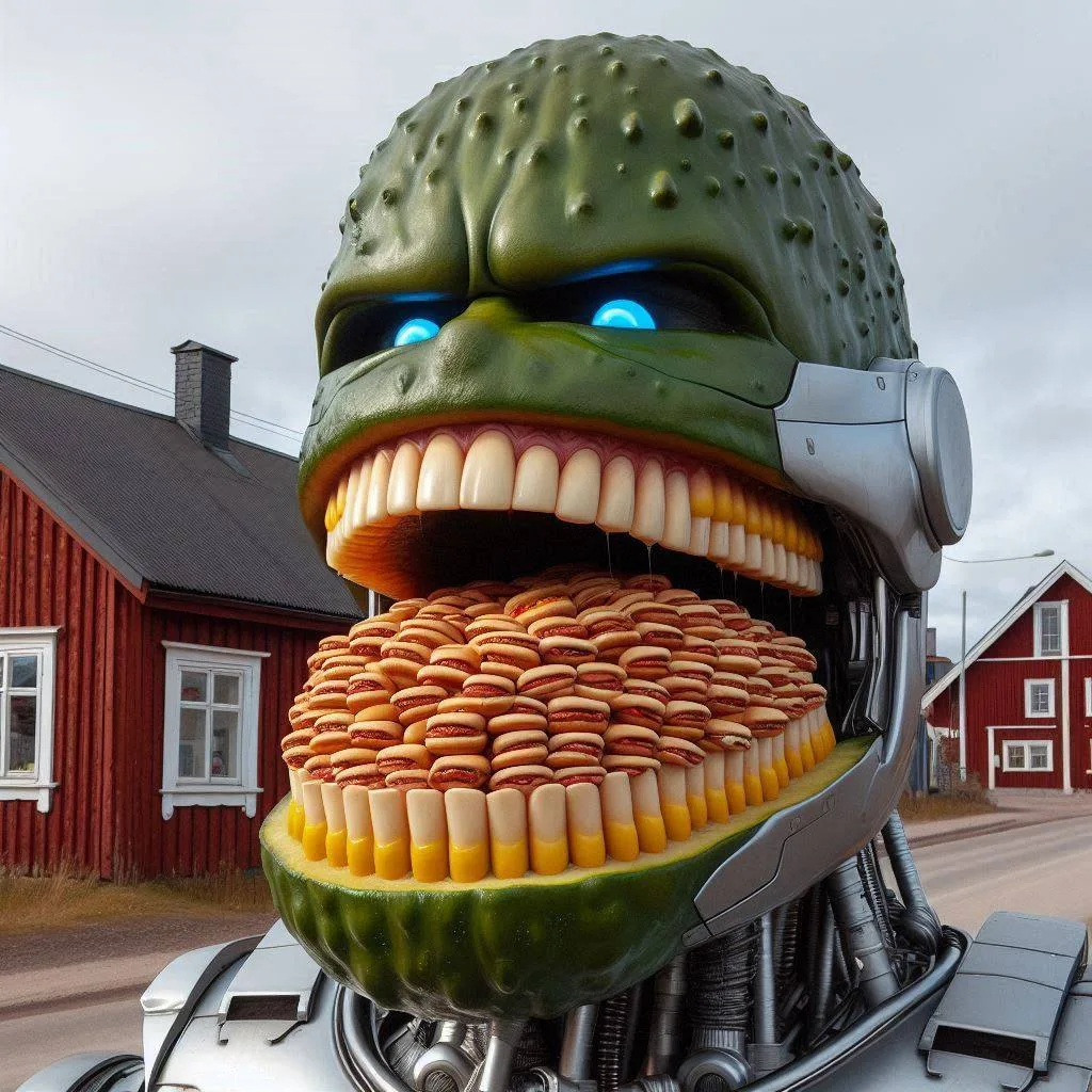 ROBOT GOBBLING MEATY DISASTERS WHOLE