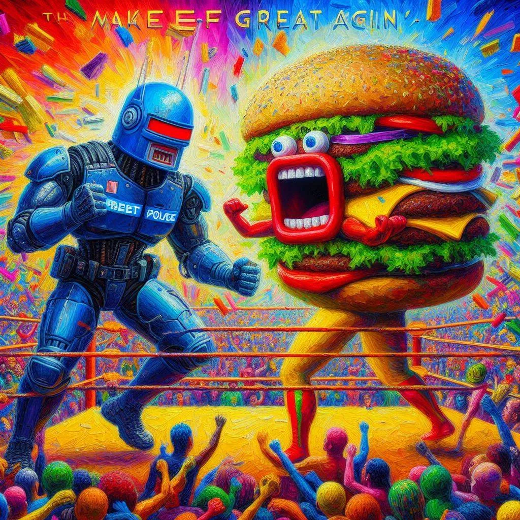 ROBOT VS BURGER: A MEATY SHOWDOWN OF CHAOS