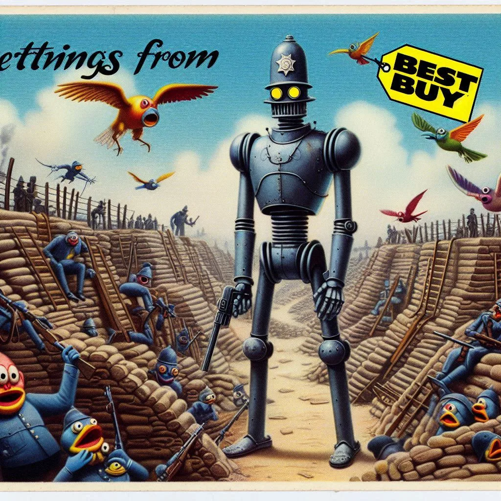 ROBOTS MARCHING THROUGH A CARNIVAL OF CHAOS