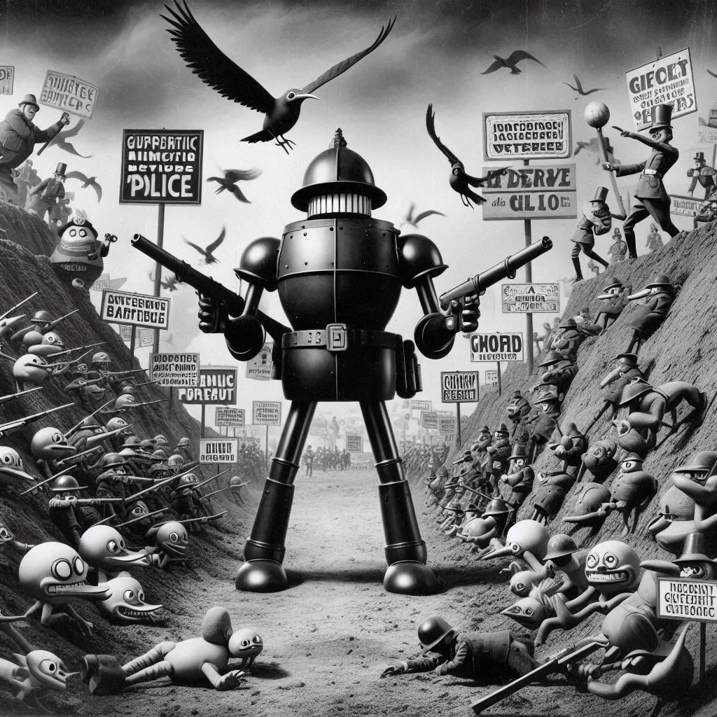 ROBOTIC FIST FUCKING THE REVOLUTION'S MOUTH