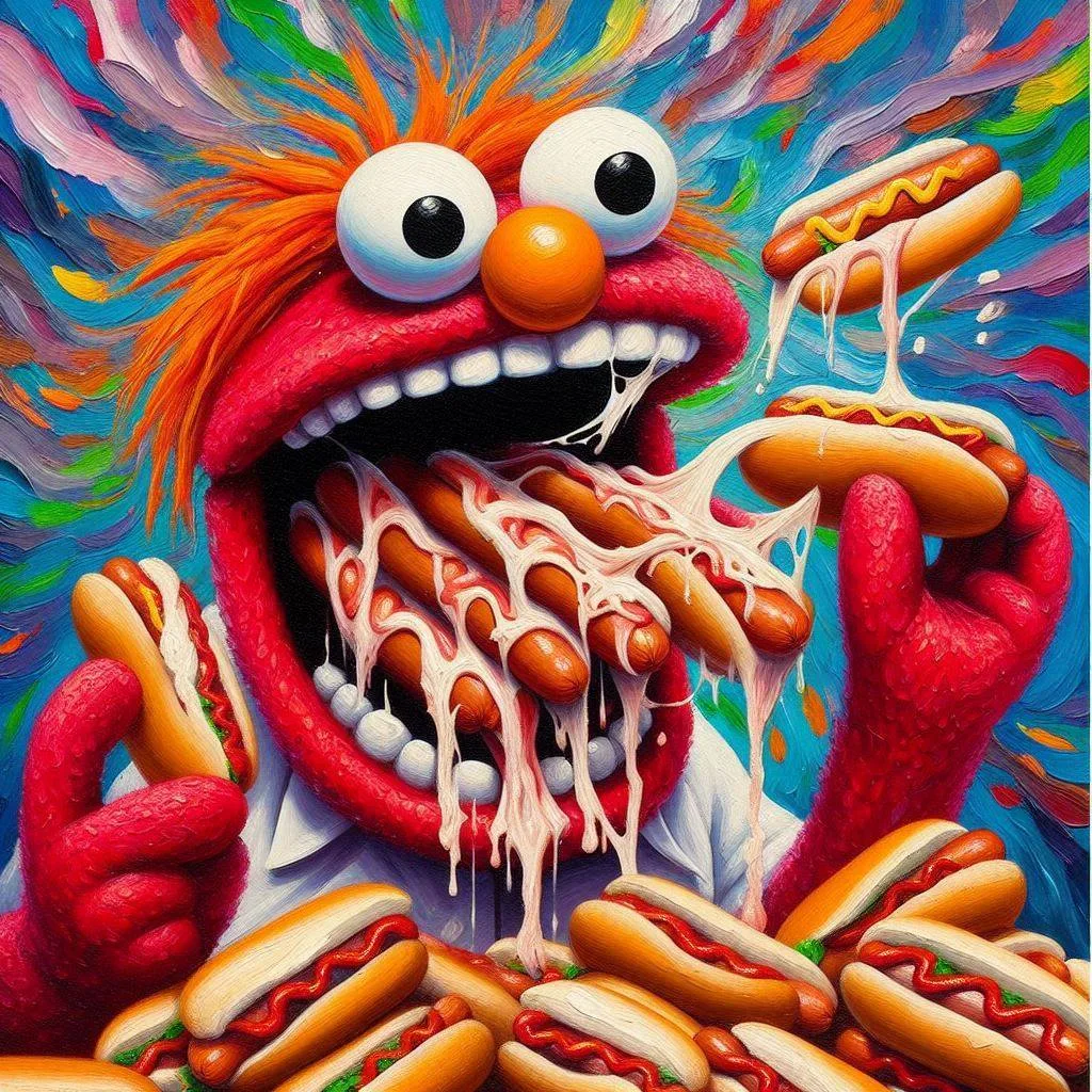 MOUTH EXPLODING WITH MEATY CHAOS