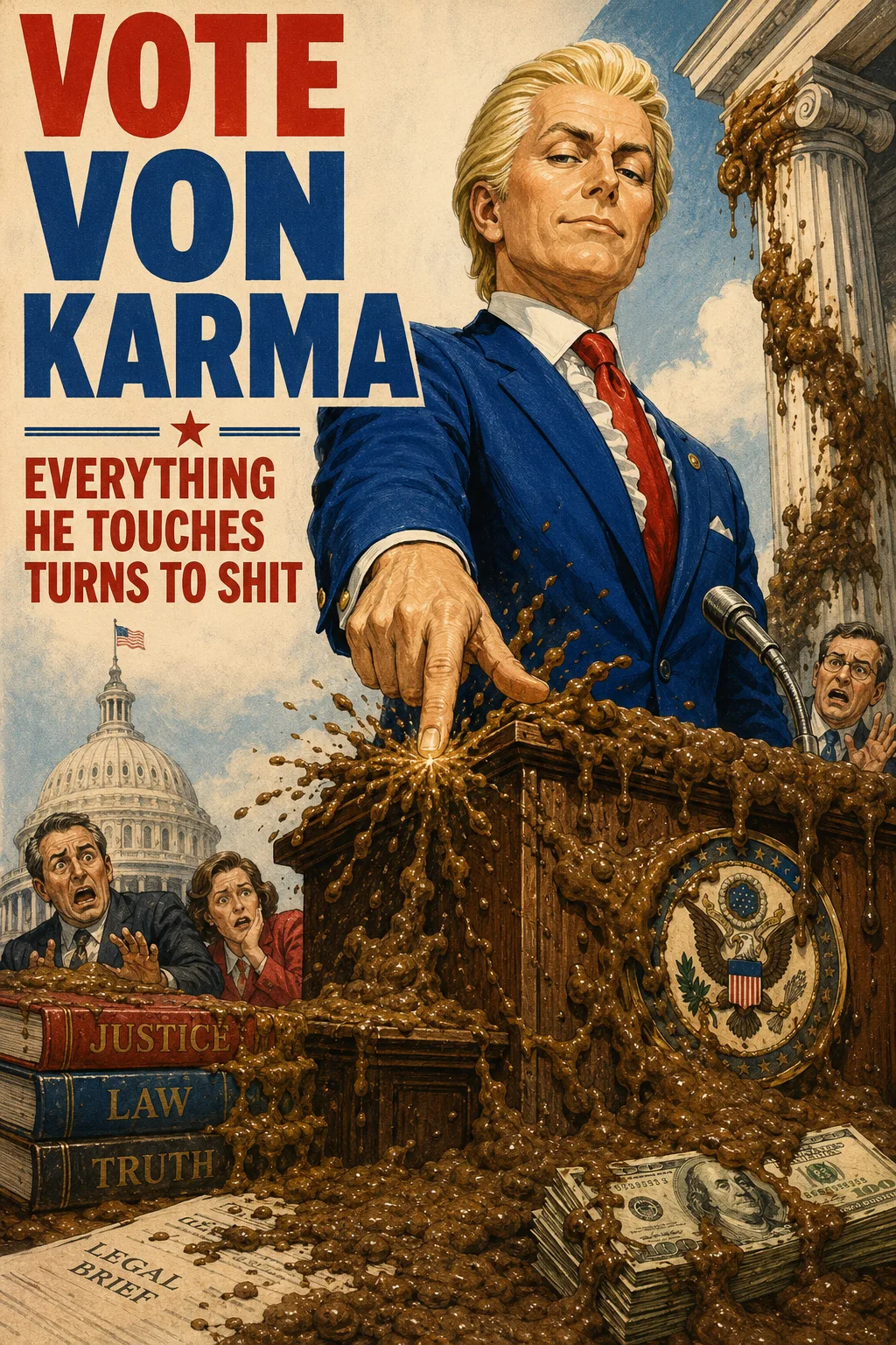 VOMIT OF POWER DRENCHING THE TRUTH