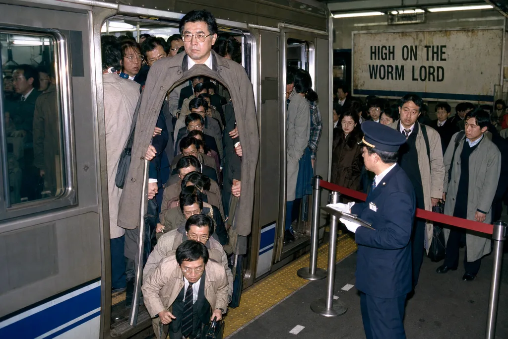 HUMANS SQUEEZING THROUGH LIFE'S CRAMPED ASSHOLE