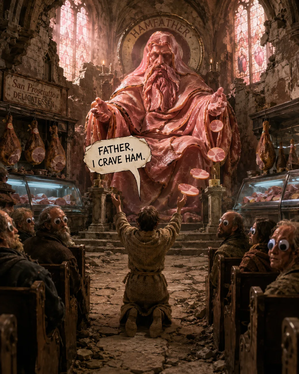 HAM FATHER FEASTING ON HUMAN DESPAIR