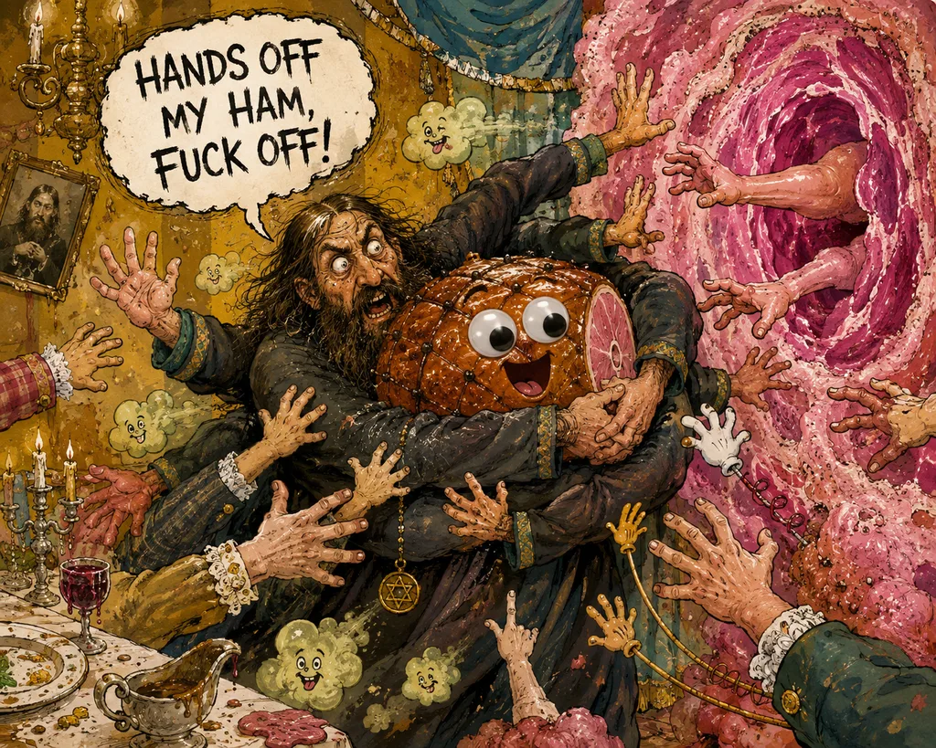 HANDS OFF MY HAM, FUCK OFF!