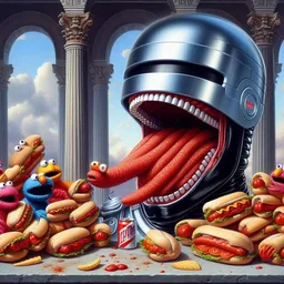 ROBOTIC MOUTH VOMITING HOT DOGS AND NIGHTMARES
