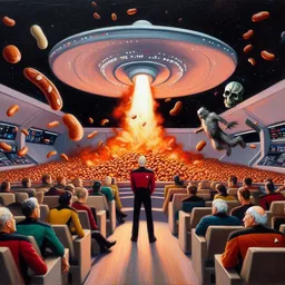 ALIENS SHITTING BEANS ON STARSHIP'S FACES
