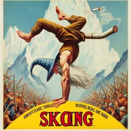 WIZARD HANDSTANDING ON A MOUNTAIN OF MISCHIEF