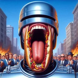 ROBOTIC MOUTH SPITTING OUT MEATY NIGHTMARES
