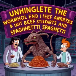 SPAGHETTI MONSTER EATING YOUR SOUL WITH MEAT