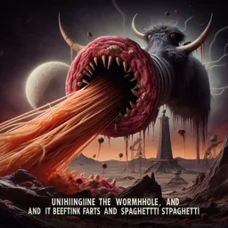 SPAGHETTI MONSTER VOMITING COSMIC GORE