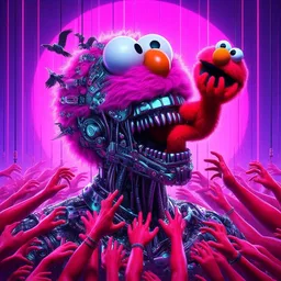 MONSTER MUNCHING ON ITS OWN FLESHY TOY
