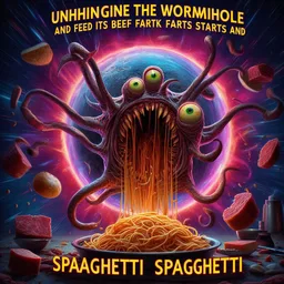 UNHINGE THE WORMHOLE AND FEED ITS FARTS