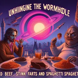 UNHINGE THE WORMHOLE OF STINKY PASTA