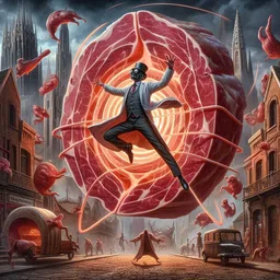 MEAT SPIRALING INTO A NIGHTMARE OF FLESH