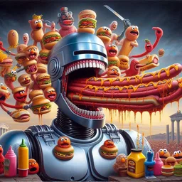 ROBOTIC MOUTH SPITTING OUT MEATY NIGHTMARES