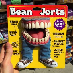 MOUTH FUCKING JEANS WITH HUMAN TEETH