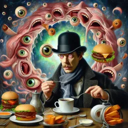 EYES GORGING ON A FEAST OF NIGHTMARES