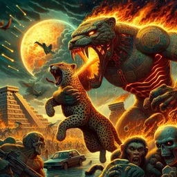 GODS EATING CATS IN A FIRESTORM OF CHAOS
