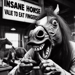 HORSE HEADS EATING FINGERS LIKE CANDY