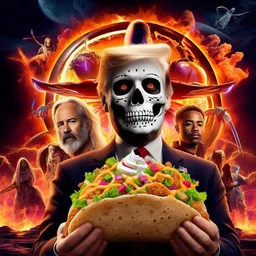 DEATH SERVING TACO NIGHTMARES ON A PLATTER