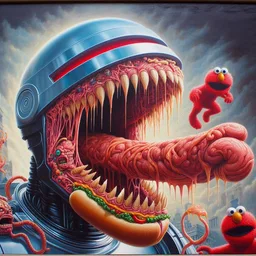 ROBOTIC MONSTER GOBBLING GUTS AND CHILDHOOD NIGHTMARES