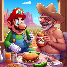 PICKLES AND BEANS IN A COWBOY'S DREAM