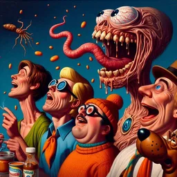 MONSTERS VOMITING CANDY AND NIGHTMARES