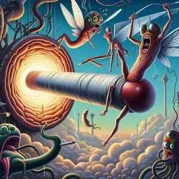INSECTS BANGING ON A METAL DICK