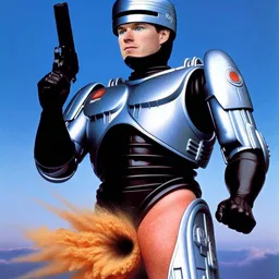 ROBOT WITH A BUTT GUN BLASTING FARTS