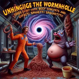 SPAGHETTI MONSTERS EATING TIME'S ASS