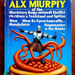 ROBOT DANCING WITH TENTACLES ON A BEAN BUN