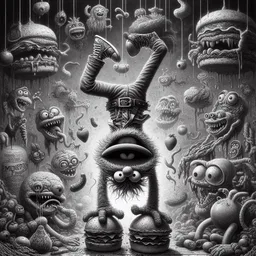 MONSTERS EATING BURGERS LIKE THEY'RE SOULS