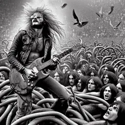 GUITARIST FUCKING SNAKES IN A CROWD OF SOULS