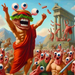 BURGER GODS RAVAGING THE FLESH OF MORTALS