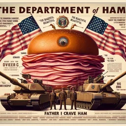 HAMBURGERS MARCHING WITH TANKS TO GLORY