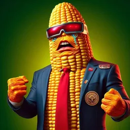 CORN MAN CRYING TEARS OF BUTTERED SORROW