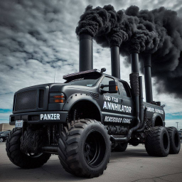 MONSTER TRUCK CRUSHING THE SKY'S LAST BREATH