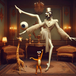 GIRAFFE'S NECK STRANGLING FANCY FREAKSHOW