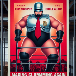 MUSCLE MAN POUNDING THE RING OF DESPAIR