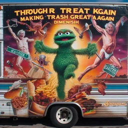 TRASH MONSTER DANCING IN A MEAT PARADISE