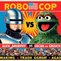 ROBOCOP VS TRASH MONSTER IN A GARBAGE WAR