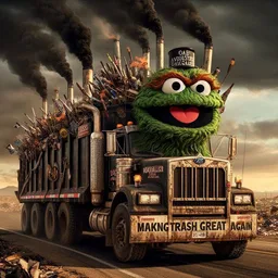 GARBAGE TRUCK SPEWING POLLUTION'S DIRTY SECRETS