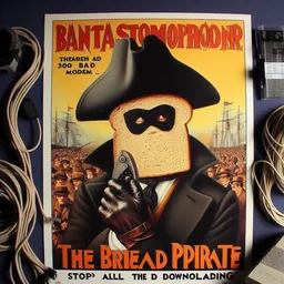 BREAD PIRATE STEALING YOUR TOASTED SOUL