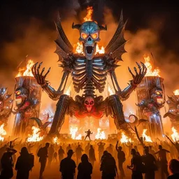 DEMONS SHITTING FIRE ON HUMANITY'S LAST RAVE