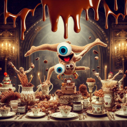 MONSTERS DANCING IN A CHOCOLATE FANTASY NIGHTMARE