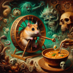 HAMSTER SPINNING IN A SOUP OF SOULS