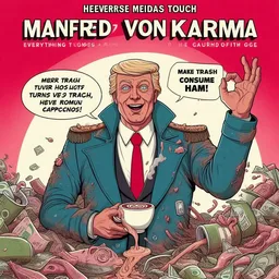TRASH KING SERVING SHIT ON A SILVER PLATTER