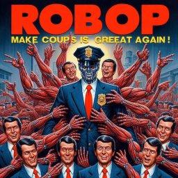 ROBOTIC POLICE HANDS GRABBING YOUR SOUL